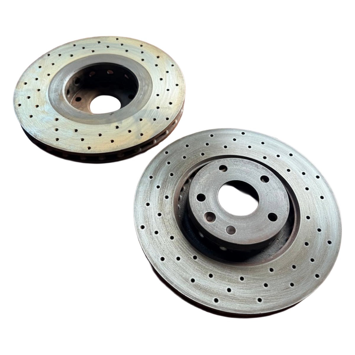 377280321 COPPIA DISCHI FRENO ANTERIORE NUOVI MASERATI (307mm FORATI E VENITILATI)