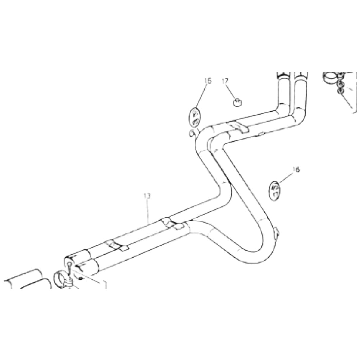 319020105 SCARICO CENTRALE MASERATI BITURBO