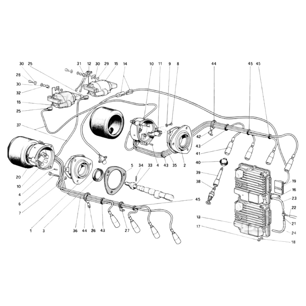 KIT CAVI CANDELE FERRARI MONDIAL 8 INJECTION