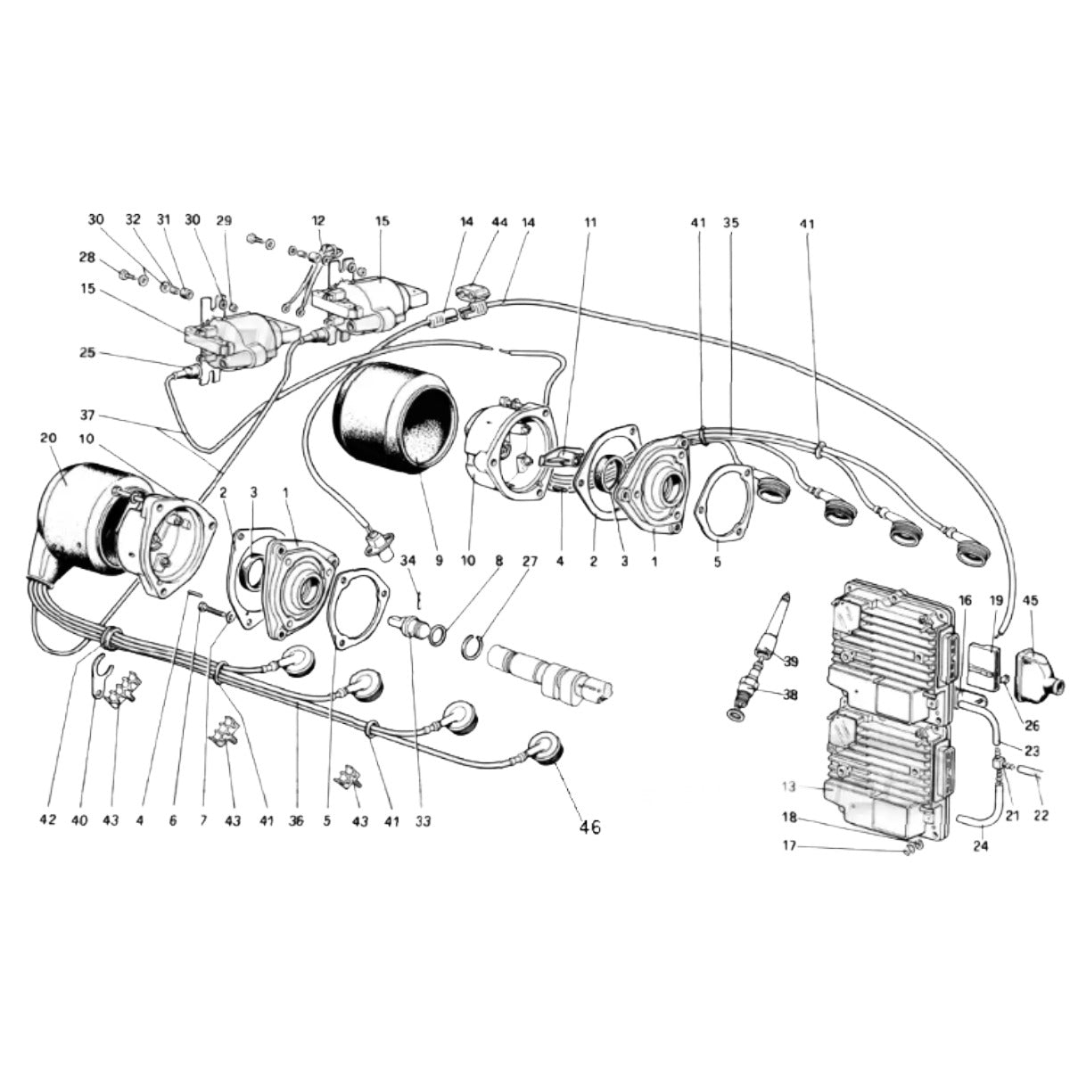 KIT CAVI CANDELE PER FERRARI MONDIAL 4V