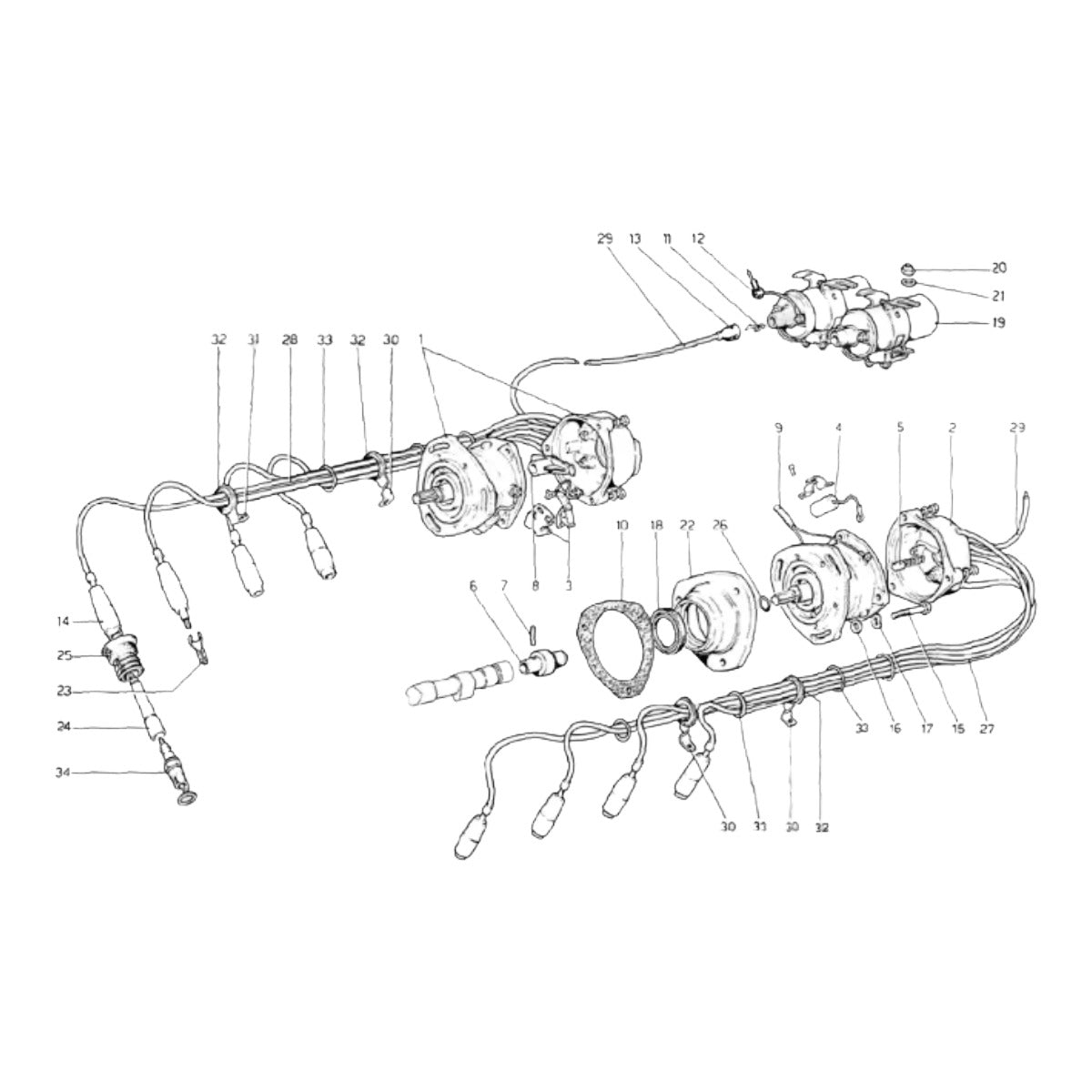 KIT CAVI CANDELE FERRARI 348