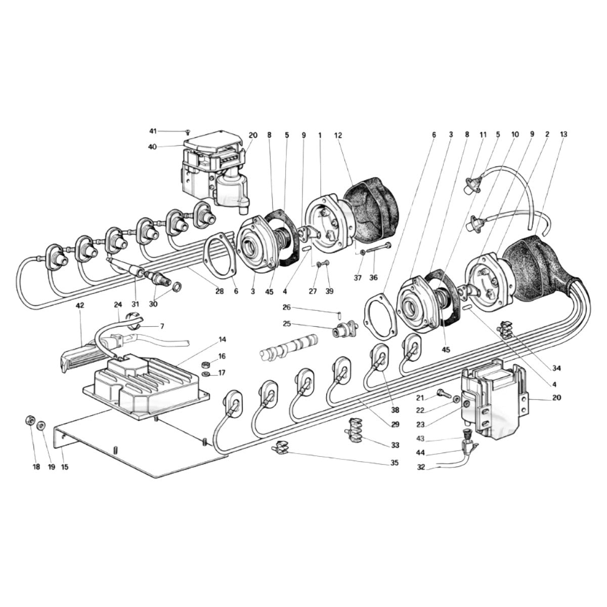 KIT CAVI CANDELE FERRARI TESTAROSSA